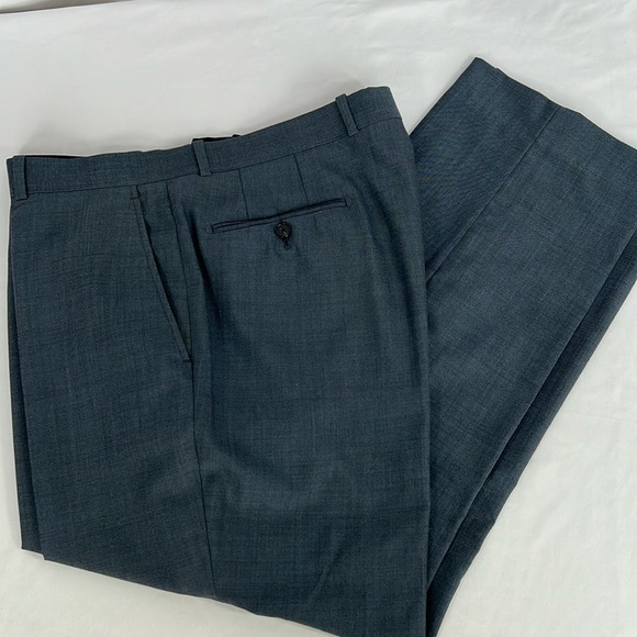 ALFANI Men’s Slim Fit Slate Blue Two-Piece Suit (42R, 38/30) - Picture 9 of 14